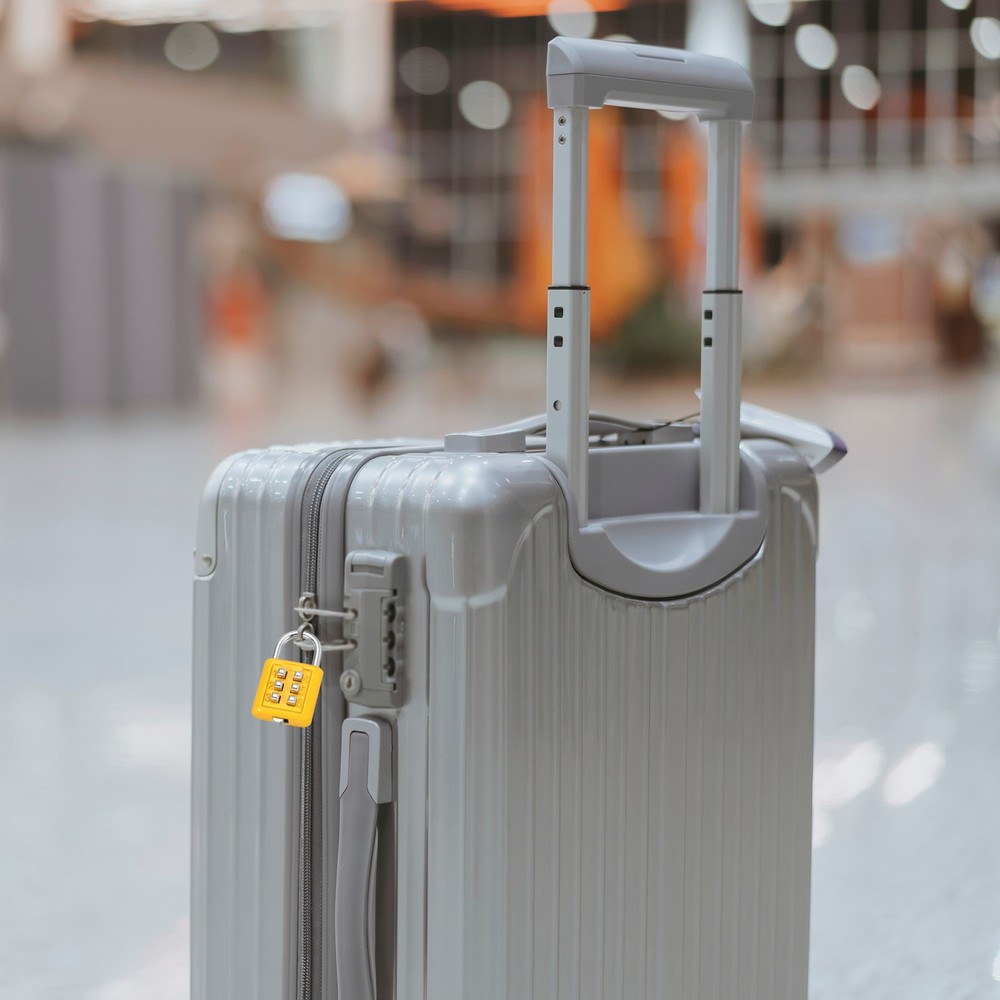 Push Button Combination Padlock 6-Digit 3-Position Lock Yellow