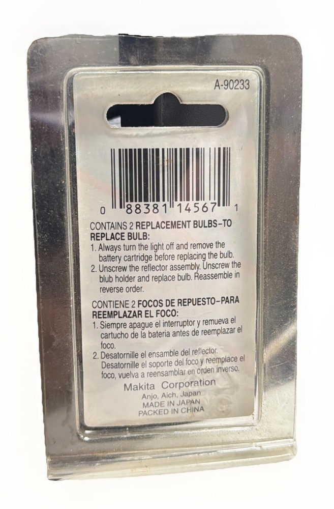 Makita A-90233 Replacement Bulbs for Rechargeable Flashlight