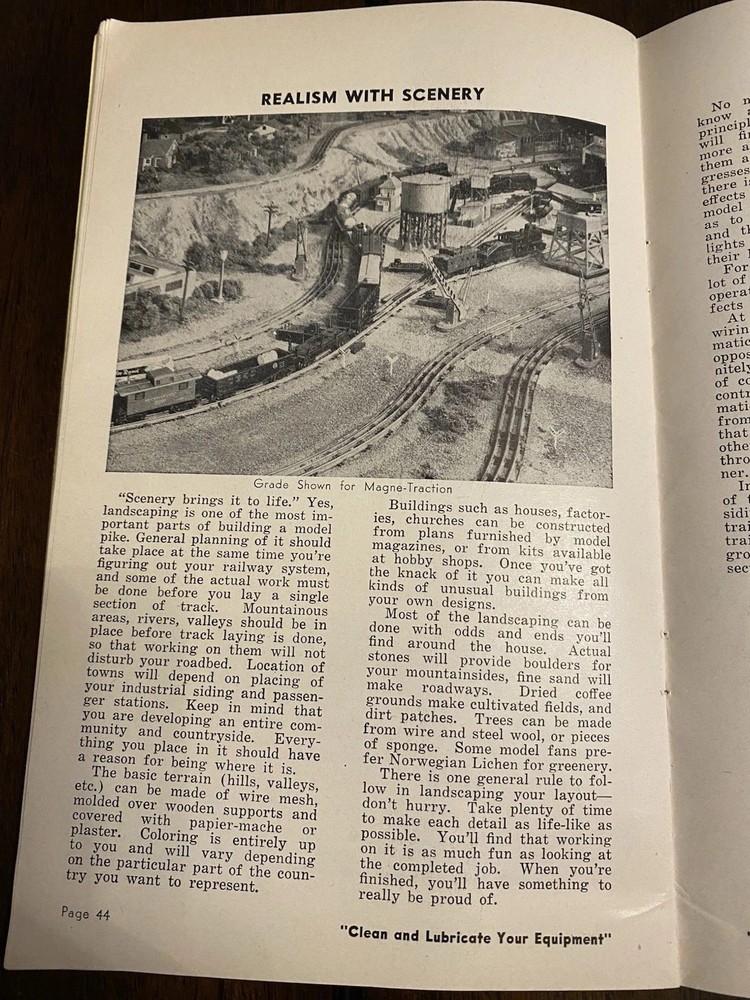 1950 Instructions For Assembling And Operating Lionel Trains Book - No Writing