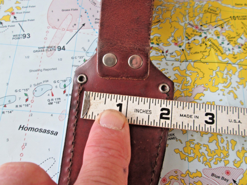 VTG SHARP Leather Fixed Knife Sheath **NO KNIFE**