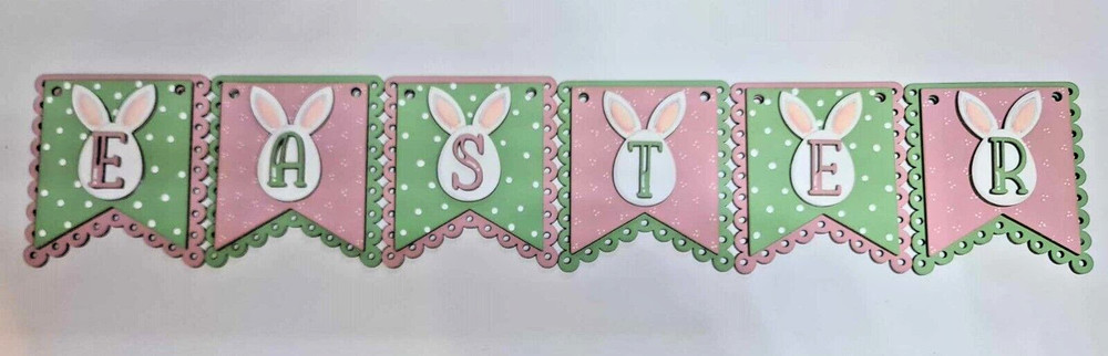 MDF Easter Bunting