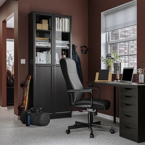 MILLBERGET Swivel chair - MURUM BLACK