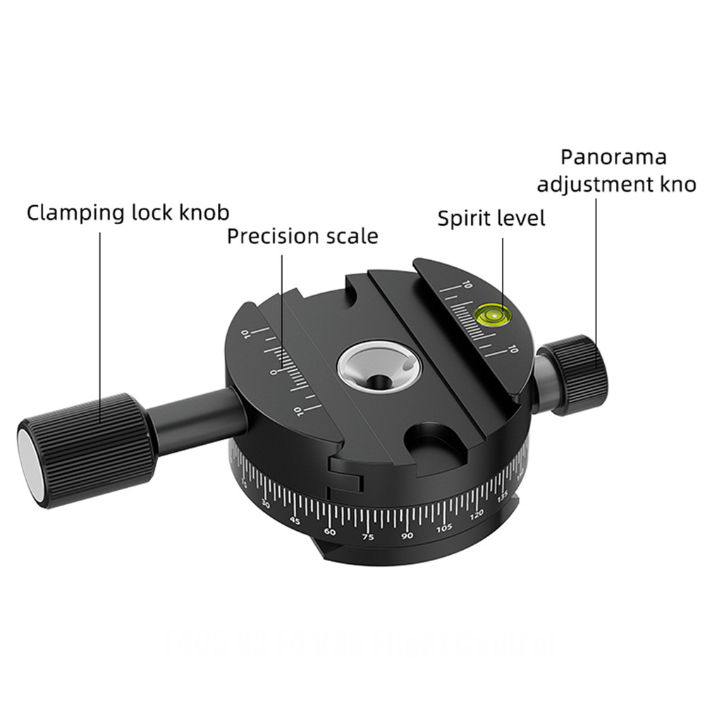 360° Panorama Quick Release Plate Clamp with Quick Release Plate for DSLR Camera