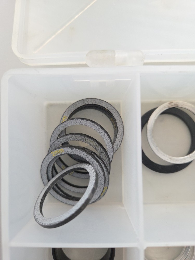 Headset Spacers 1" Headsets - Blk, Sil and Carbon various sizes