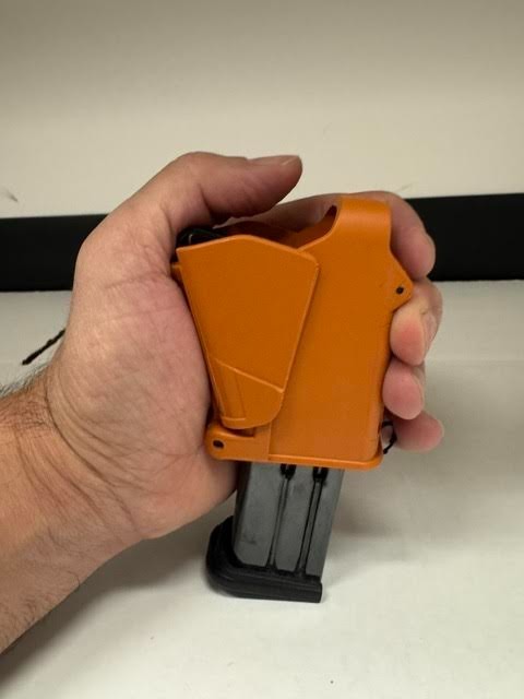 Gunvault Universal Mag Loader Fits 9mm 45 Single/Double Stack Orange unbranded