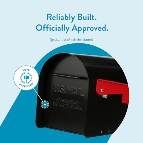 Architectural MAILBOXES Ironside Large Capacity Galvanized Steel Large, Black