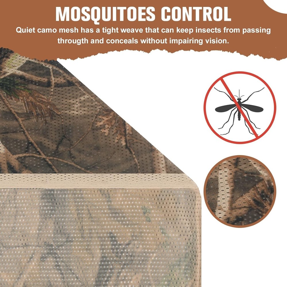 Lightweight Polyester Camouflage Mesh - Ideal for Shooting, Decoration, & More