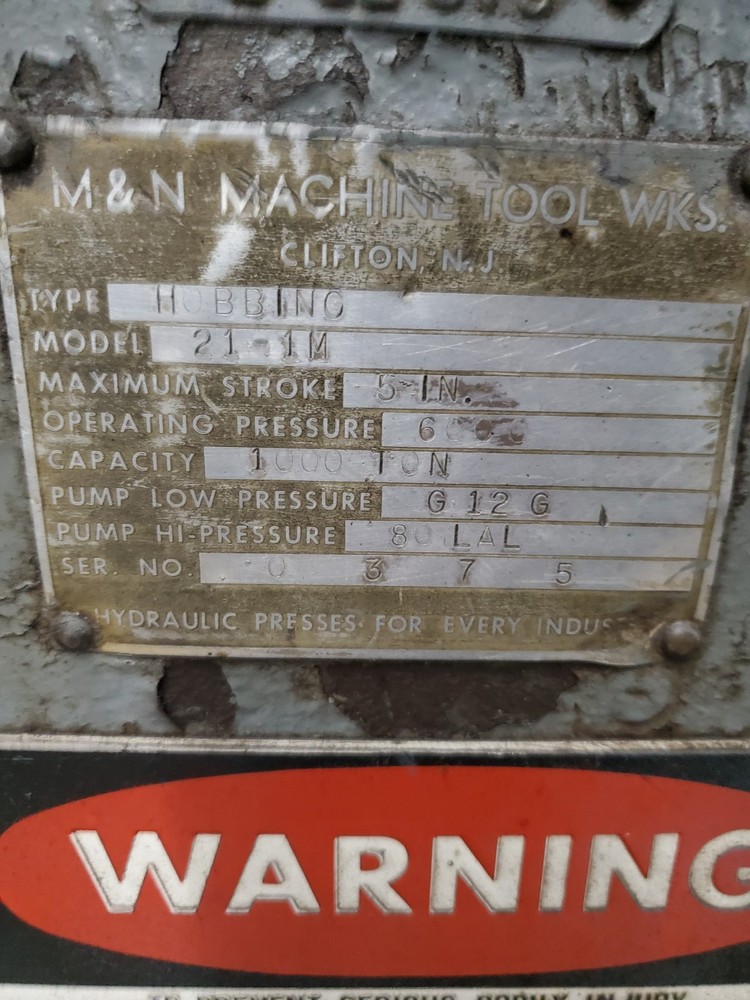 Hydraulic press 1000 Ton