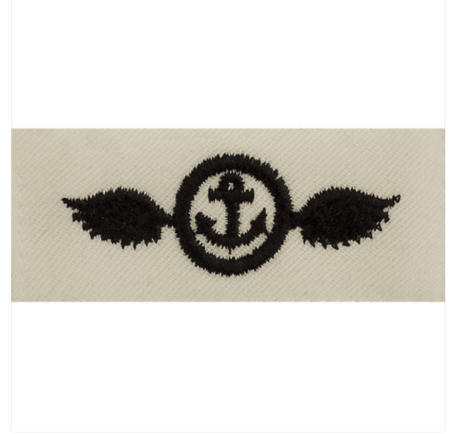 Vanguard NAVY DRESS BADGE: APPRENTICE - WHITE CNT