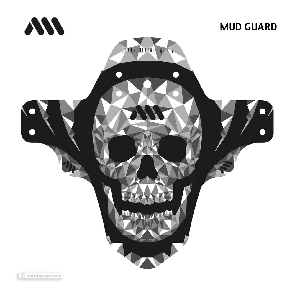 All Mountain Style MUDGUARD Front Fork MTB Mud Fender : SKULL