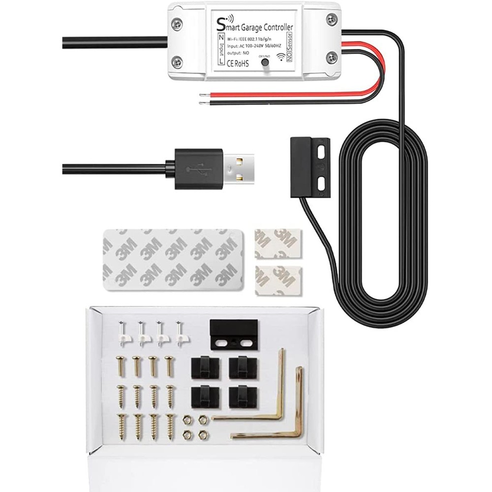 Smart Garage Door Opener WiFi Remote Controller with Alexa Google Android Home