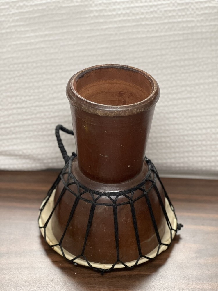 Vintage handmade Djembe drum