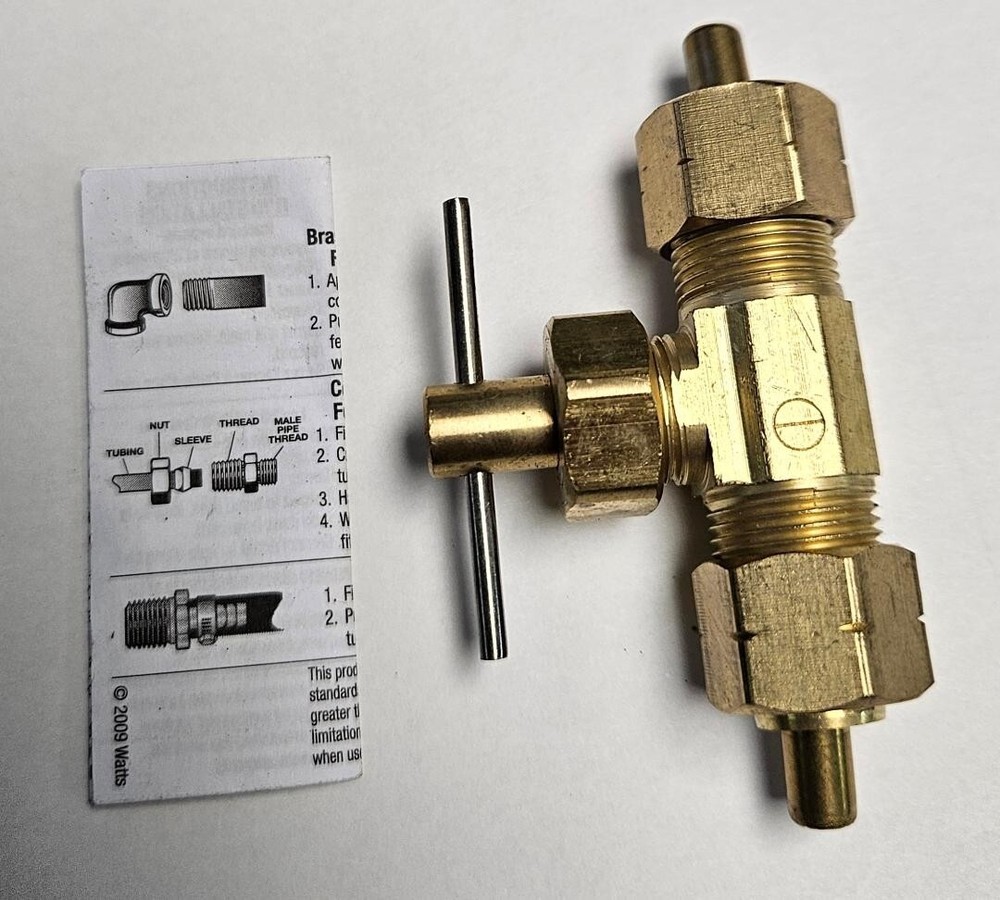 Watts A-140 3/8-Inch Compression Needle Valve