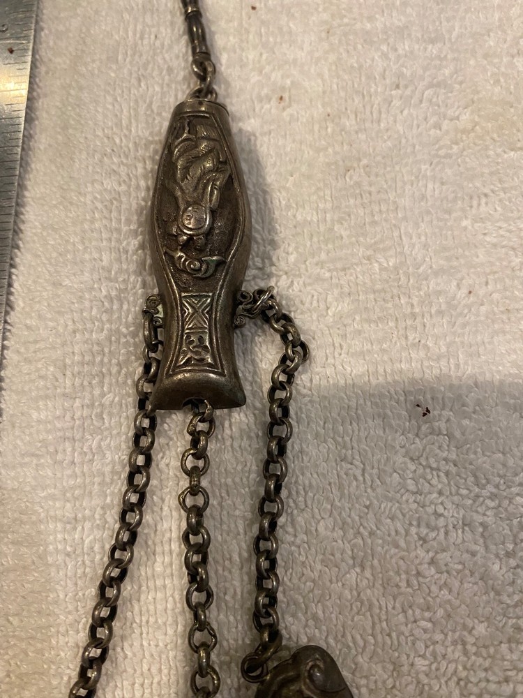 Antique Victorian Art Deco Ornate Chatelaine