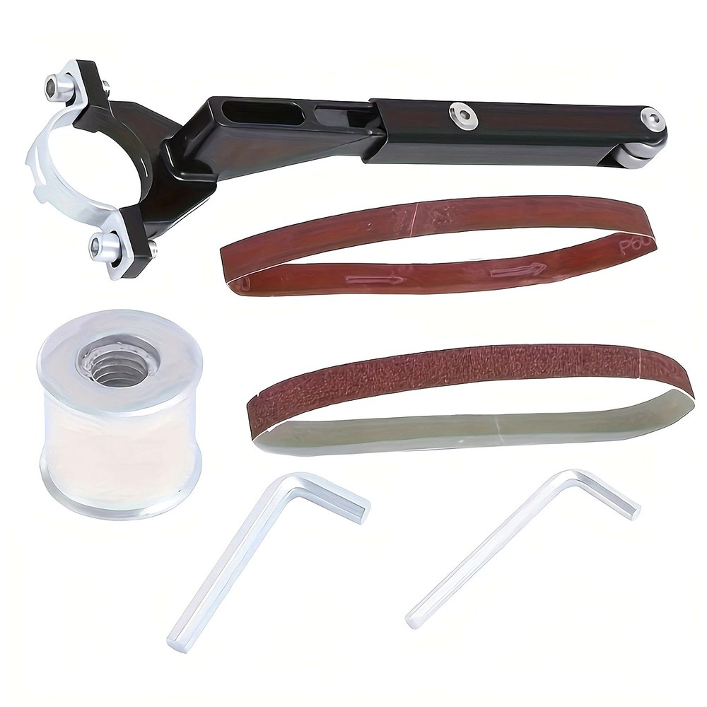 Belt Sander Conversion Adapter Unit For Angle Grinder Metal Wood Sanding Kit