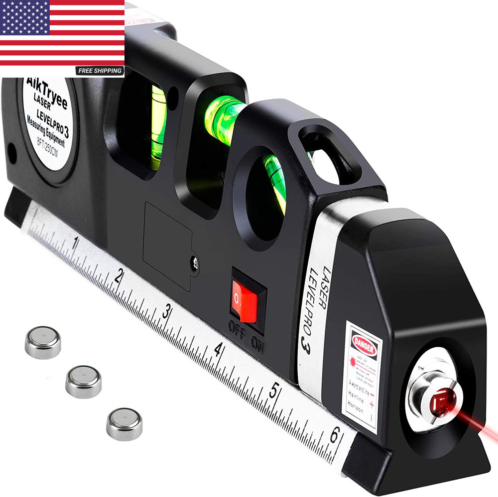 Laser Level Line Tool, Multipurpose Laser Level Kit Standard Cross Line Laser Le