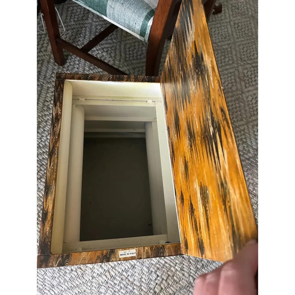 Vintage Italian Tole Book Stack Table