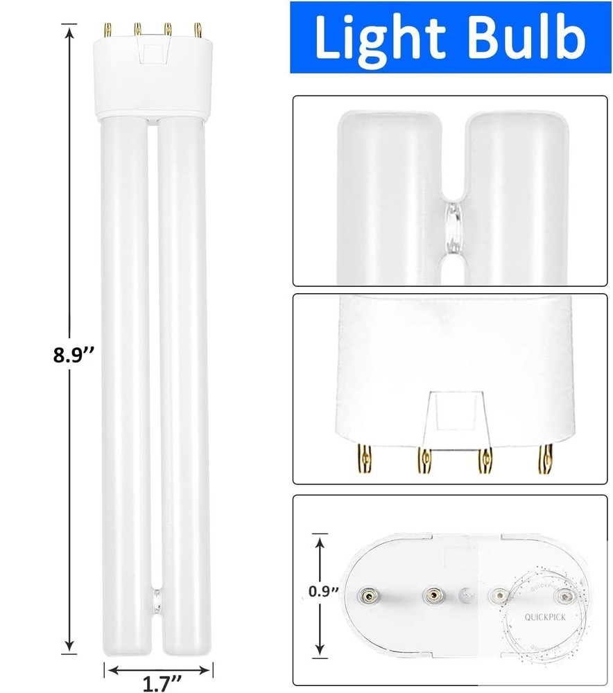 18W Bug Zapper Replacement Bulb, H-Shaped Tube with 4-Pin Base Bug Light, Replac