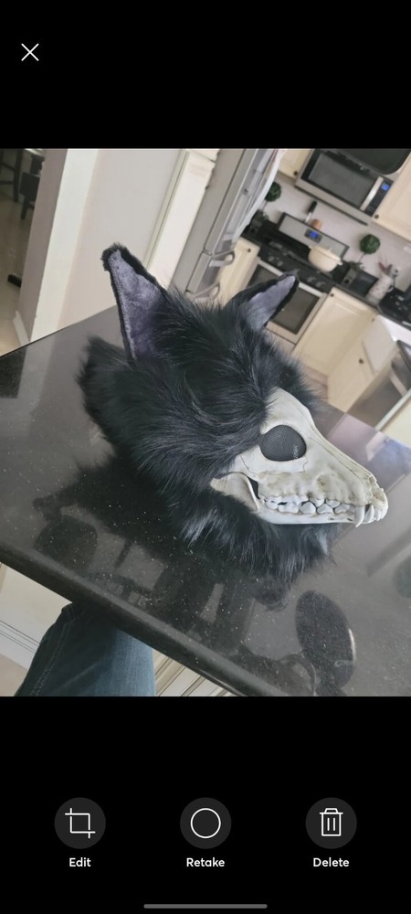 K9 furry head custom warned down/weathered look for bone look