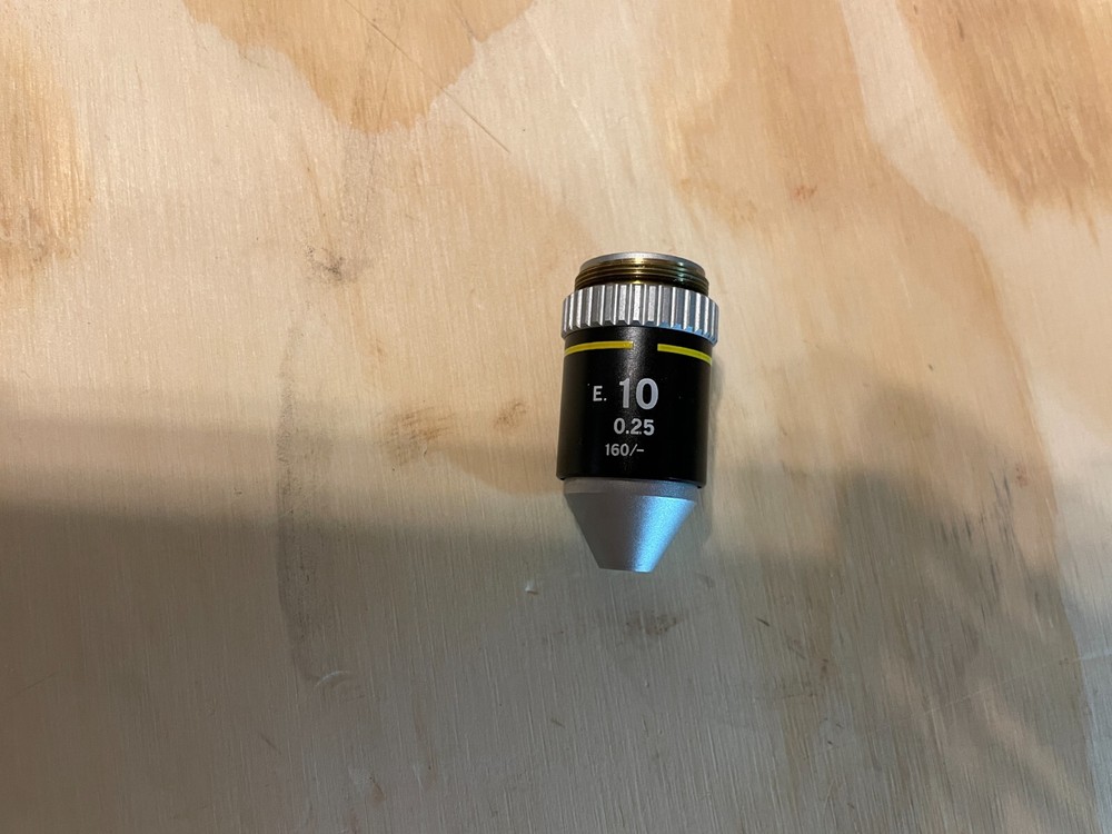 Nikon 10x Microscope Objective E 10 / 0.25 / 160/∞ infinity - Fast Shipper