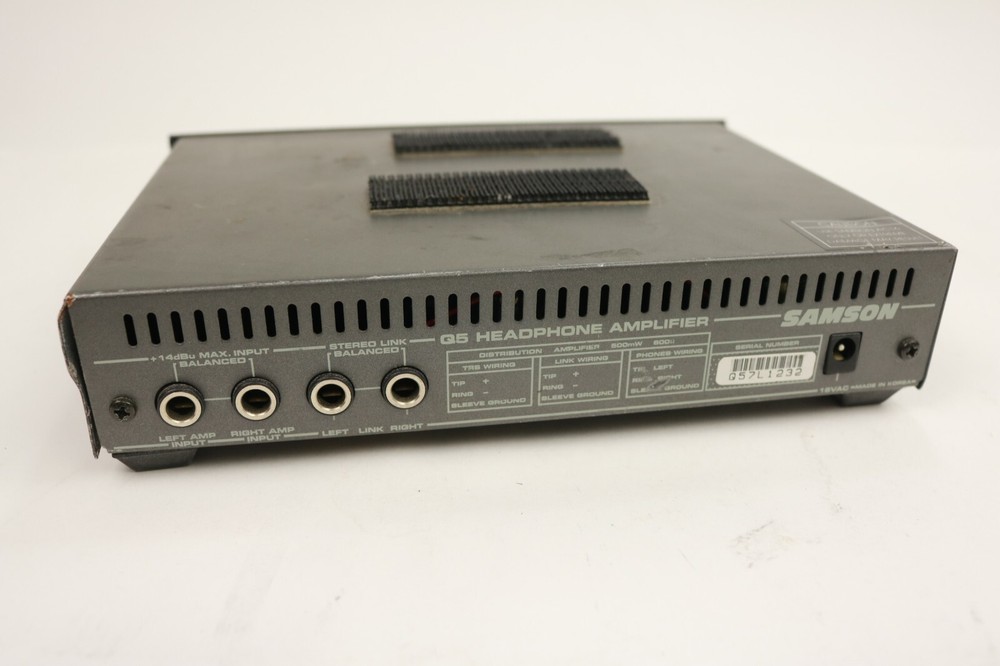 SAMSON Q5 Headphone Amplifier AS IS