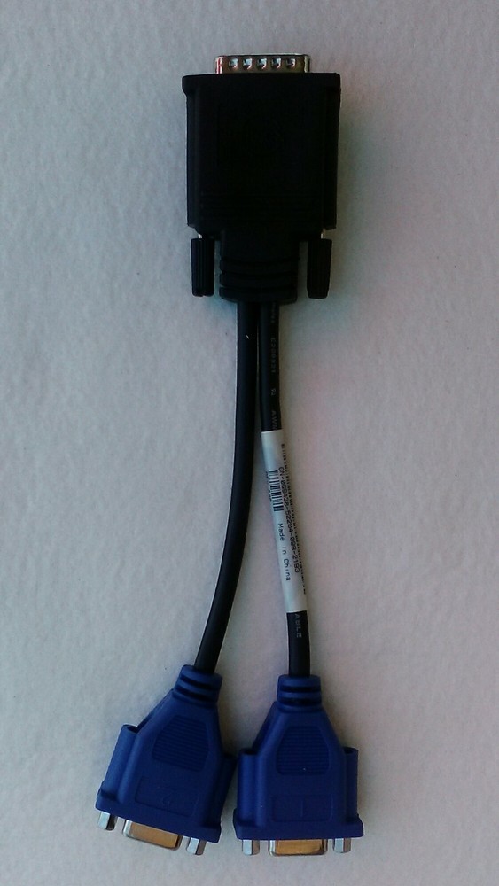Star Tech 8" DMS-59 to DVI & VGA "Y" video cable