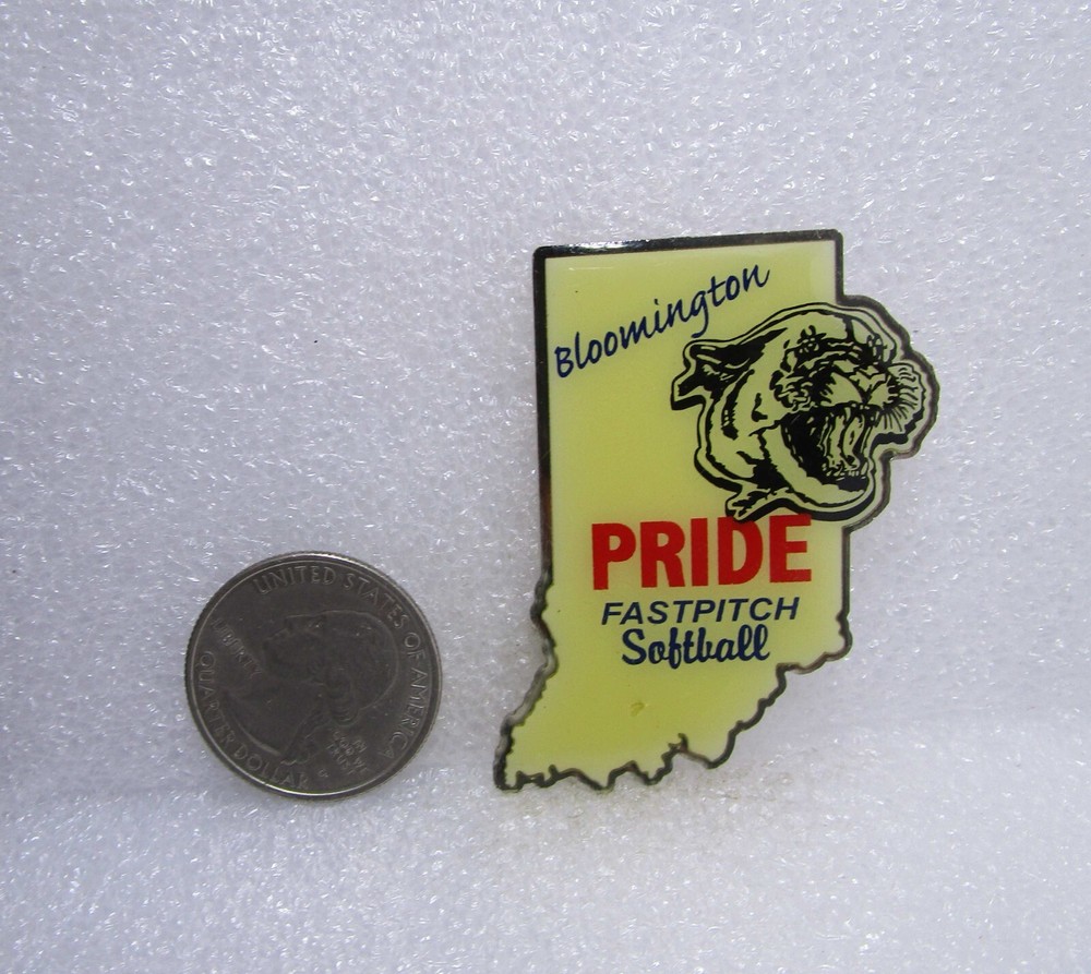 Bloomington Indiana Pride Fastpitch Softball Pin
