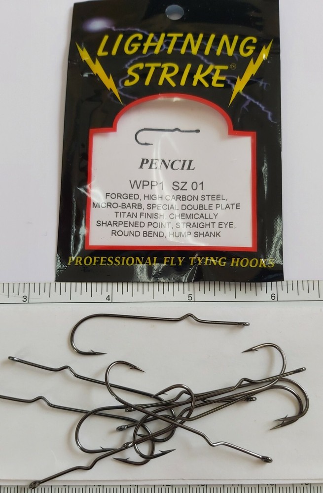 WAPSI  10 hooks   " POPPER HOOKS "  Size : 01   Pencil