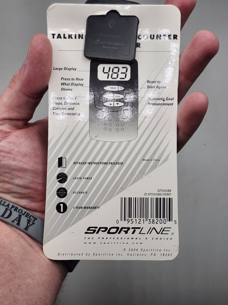 New Sportline Talking Calorie Counter Pedometer
