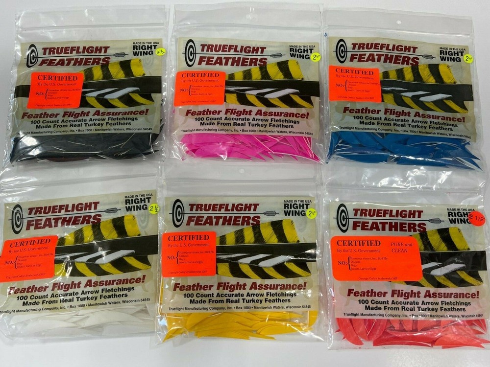 Trueflight 2 1/2" RW Feathers Parabolic Cut