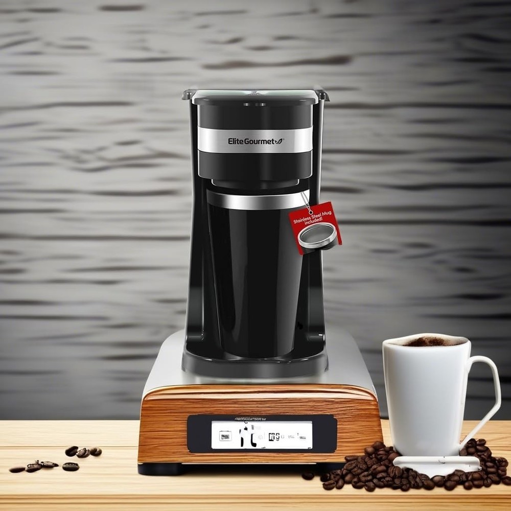 EHC113 Personal Single-Serve Compact Coffee Maker Brewer Includes 14Oz.