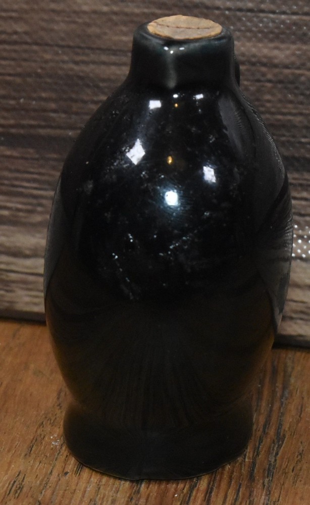 Vintage Mohawk Liqueur Solid Black Handled Mini Advertising Jug