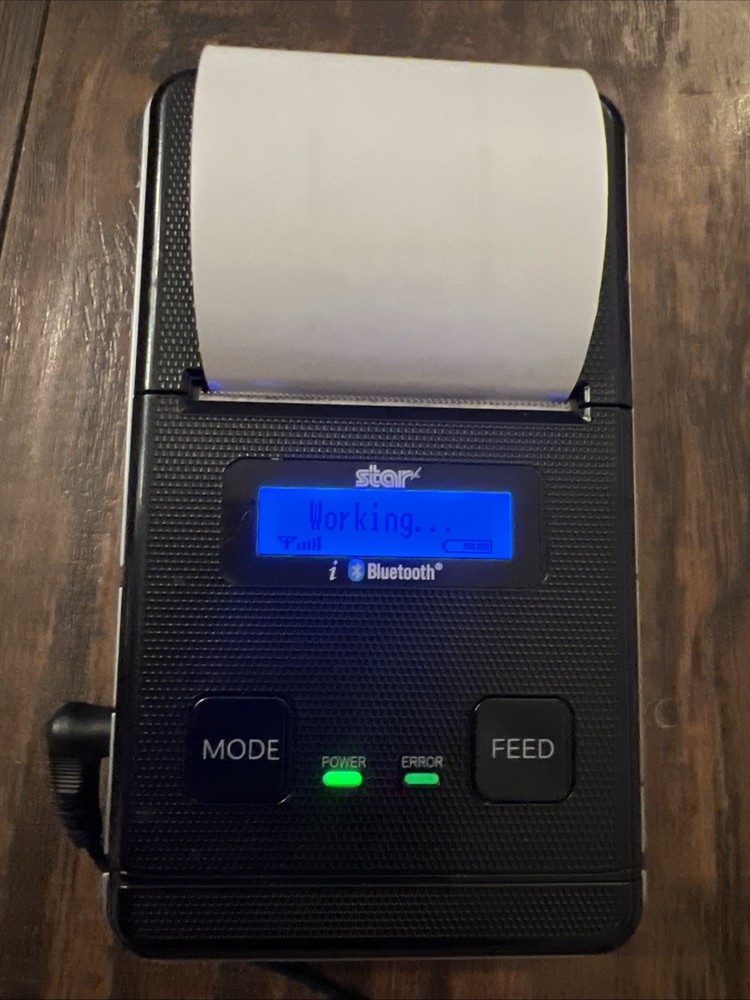 Star Micronics SM-S220 Portable Bluetooth Receipt Printer iOs Android Bluetooth