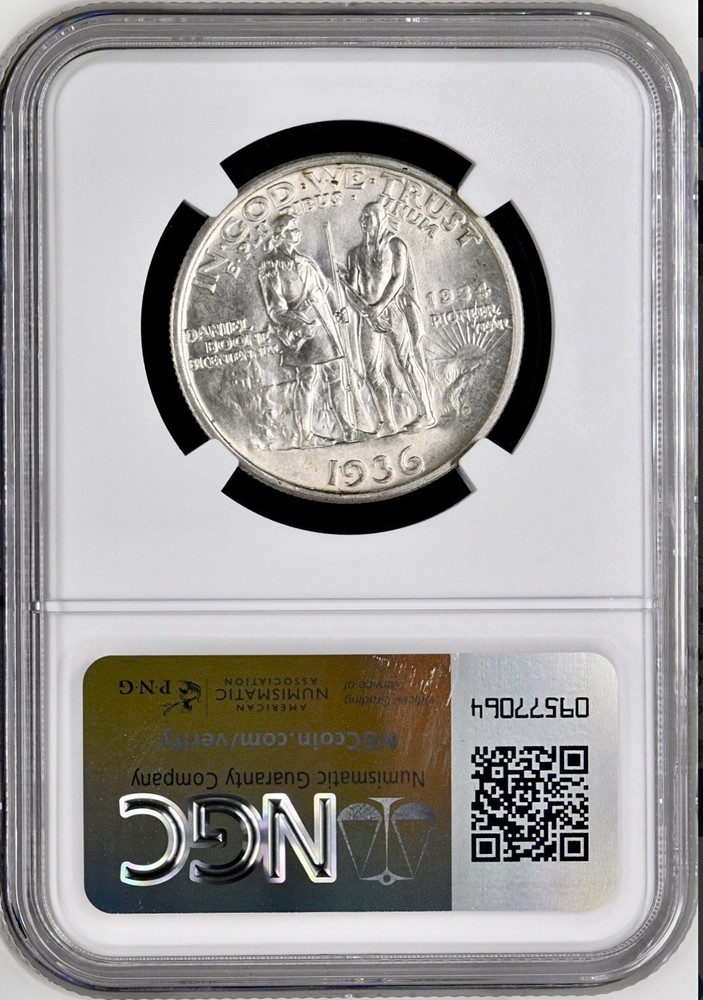 1936 D BOONE COMMEMORATIVE HALF DOLLAR NGC MS65