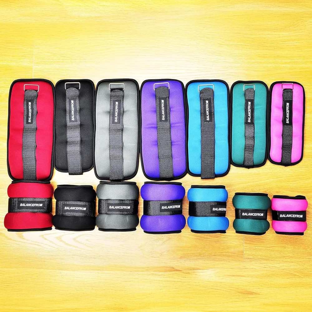 Fully Adjustable Ankle Wrist Arm Leg Weights, 1-20LBS, Multiple Options
