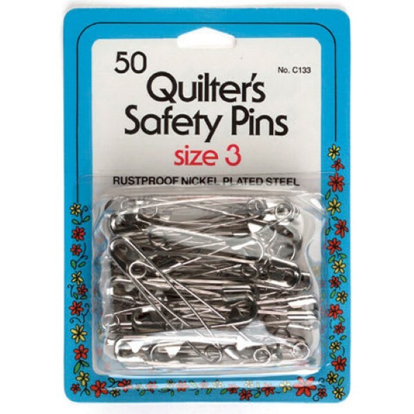 Quilt Safety Pins Size 3 50pc