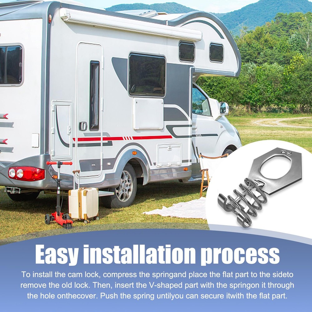 2 Pack RV Water Heater Twist Cam Lock 1.5In Waterproof Durable Metal Automoti...