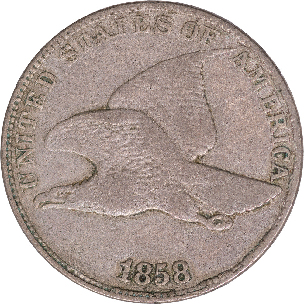 1858 Flying Eagle Cent Large Letters ~ VF