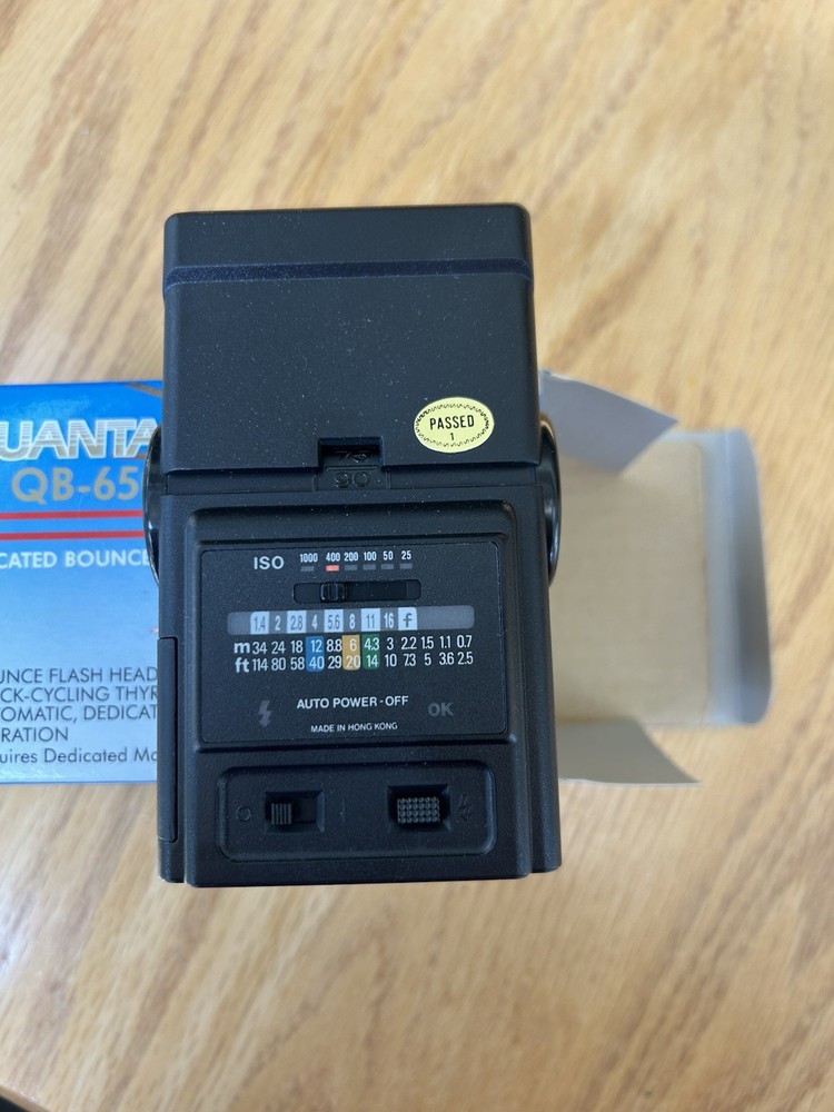 Quantaray QB 6500A Dedicated Bounce Flash Camera Open Box For Autofocus & Manual