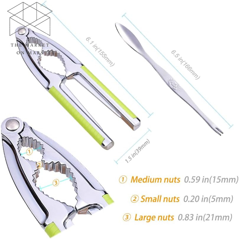 Nut Cracker, Nutcracker, Seafood Tools, Walnut Cracker for All Nuts 👍👌