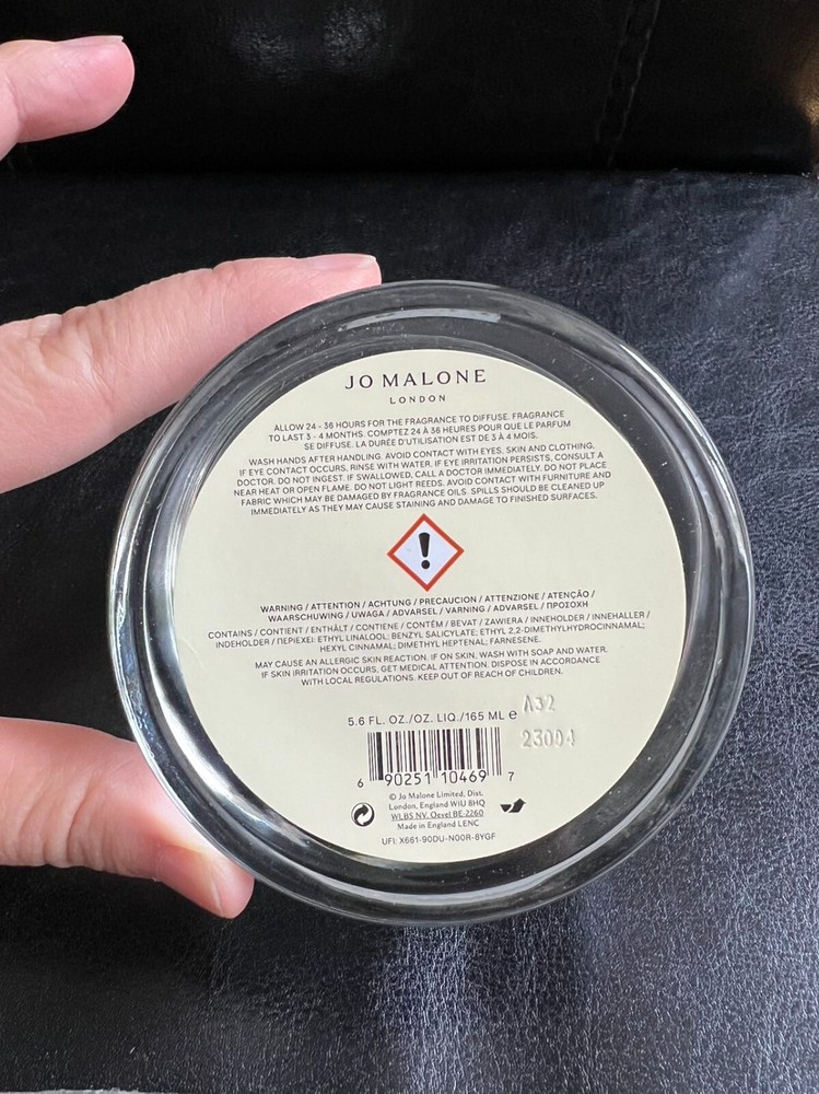 Jo Malone London Wild Bluebell Scent Diffuser 5.6oz/165ml New without Box