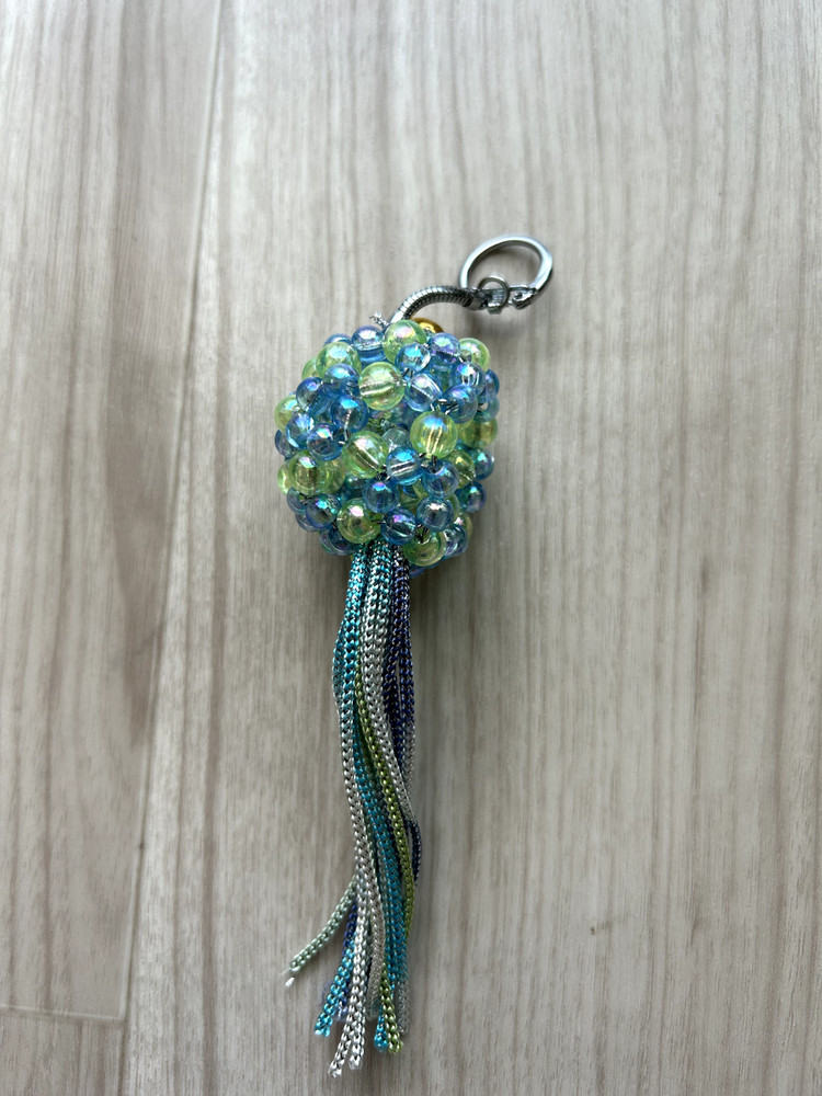 Handmade blue beads by japanese