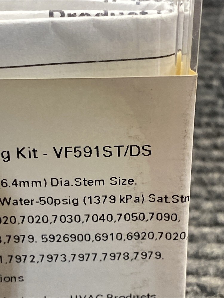 SEALED Powers Valve Stem Repacking Kit VF591-ST,-DS Flowrite Valve Ser