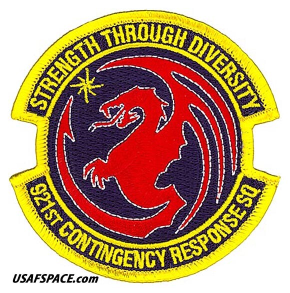 USAF 921st CONTINGENCY RESPONSE SQ - Travis AFB, CA - ORIGINAL VEL PATCH