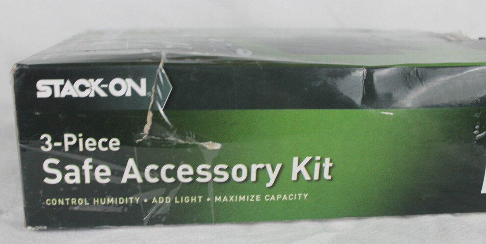 STACK-ON 3 Pieces Safe Accessory Kit:Led Motion Light, Dehumidifier, Pistol Rack