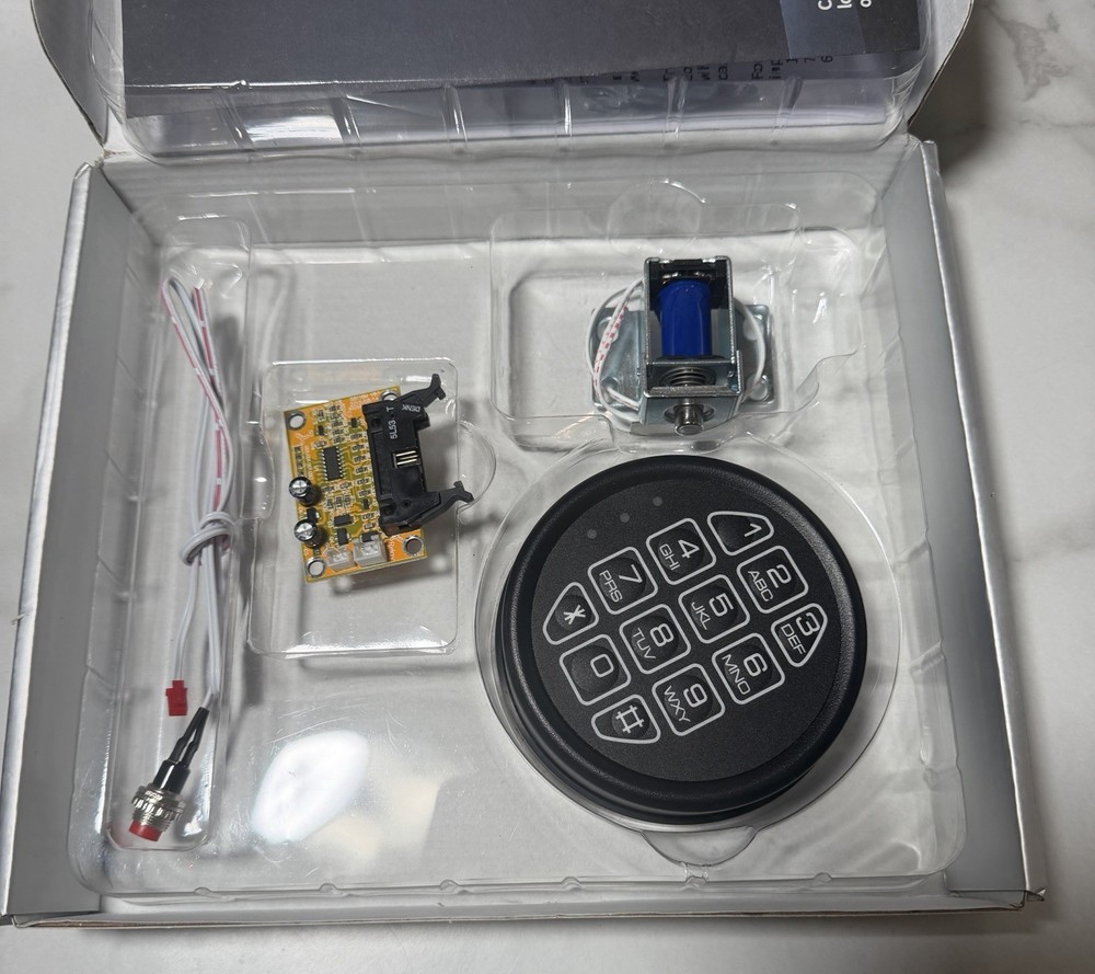 Gun Safe lock Replacement Black Keypad with Solenoid Safe Electronic Lock