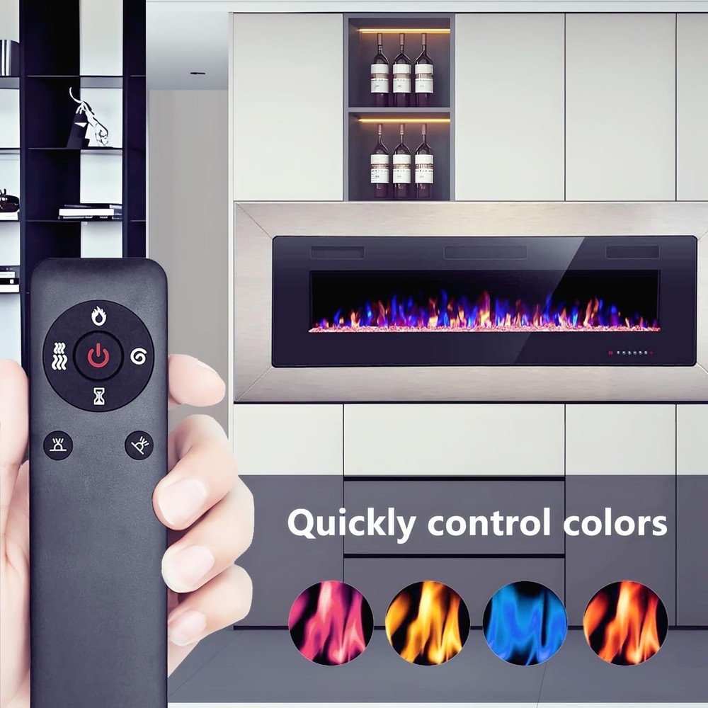 Universal Infrared Remote for Electric Fireplaces - No Programming Required