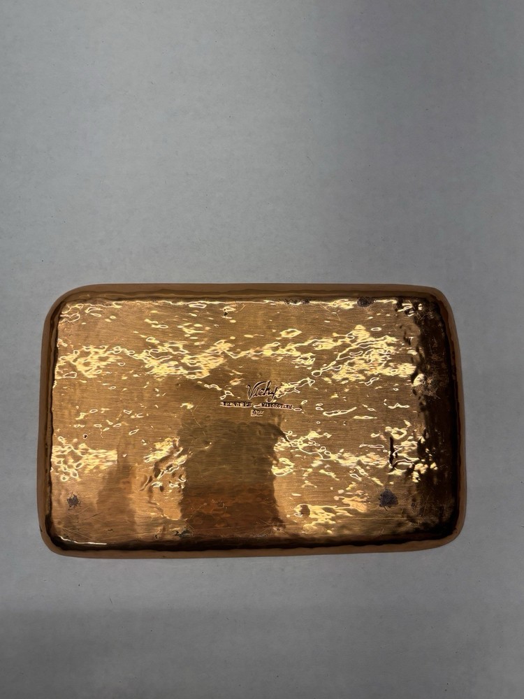 Vichy Peru Sterling Silver Copper Tray