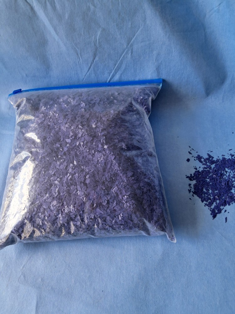 5 Lbs Blue Vinyl Chips/Flakes for Epoxy Floor Coatings & craft projects