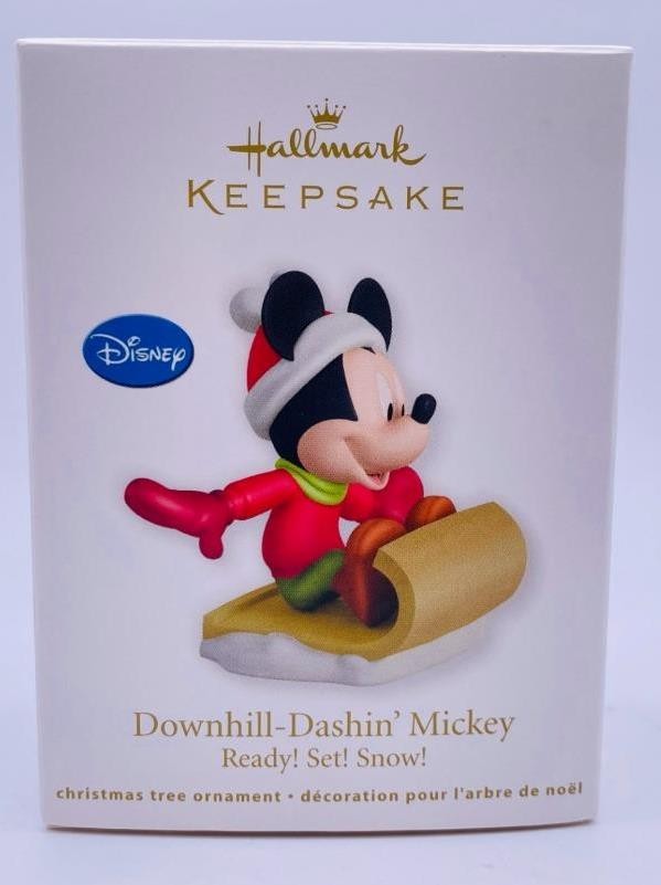 2012 Downhill Dashin' Mickey Hallmark Ornament